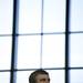 Michigan athletic director Dave Brandon watches the water polo game against Brown on Friday, April 26. Daniel Brenner I AnnArbor.com